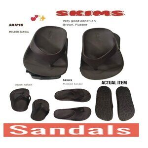 🛑 SKIMS Designer ➕🆒 SANDALS Molded SLIDES Platform FLIP FLOP SHOES 💸BUY NOW‼️